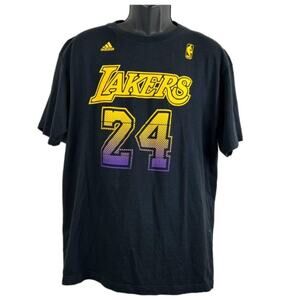 LA Lakers 2011 NBA Adidas Official Kobe Bryant #24 Black Purple Mens Size XL
